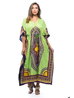 Riviera Sun African Print Dashiki Maxi Caftan for Women