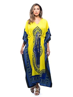 Riviera Sun African Print Dashiki Maxi Caftan for Women