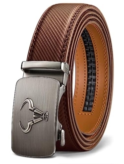 Mens Belt,Bulliant Designer Click Genuine Leather Ratchet Belt For Men, Size-Customized