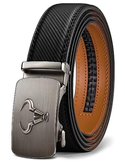 Mens Belt,Bulliant Designer Click Genuine Leather Ratchet Belt For Men, Size-Customized