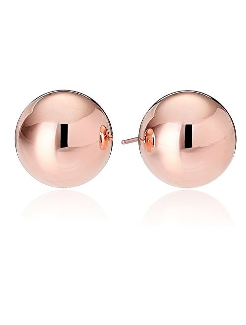 Amazon Essentials Plated Sterling Silver Polished Ball Stud Earrings