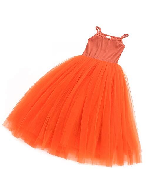 Baby Girls Tutu Dress Sleeveless Infant Toddler Sundress Tulle Bubble 5 Layers