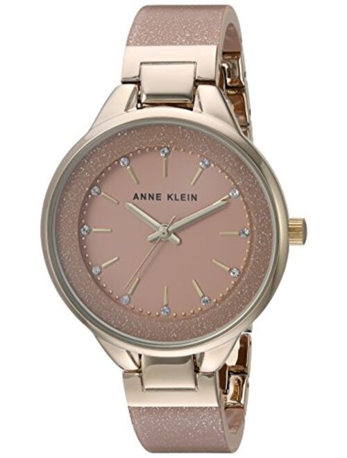 Anne Klein Women's Swarovski Crystal Accented Resin Bangle Watch