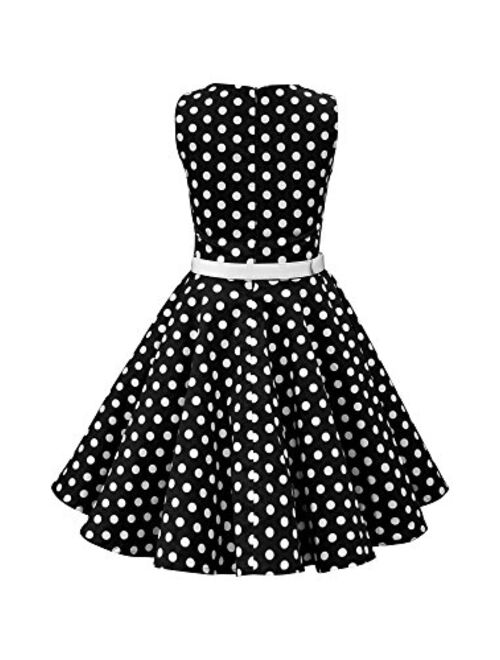 BlackButterfly Kids 'Audrey' Vintage Polka Dot 50's Girls Dress