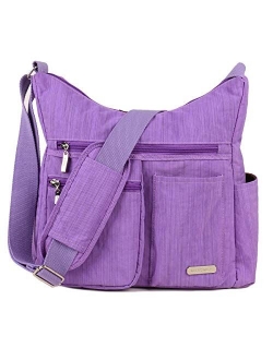 Crossbody Bag with Anti Theft RFID Pocket - Women Lightweight Water-Resistant Purse