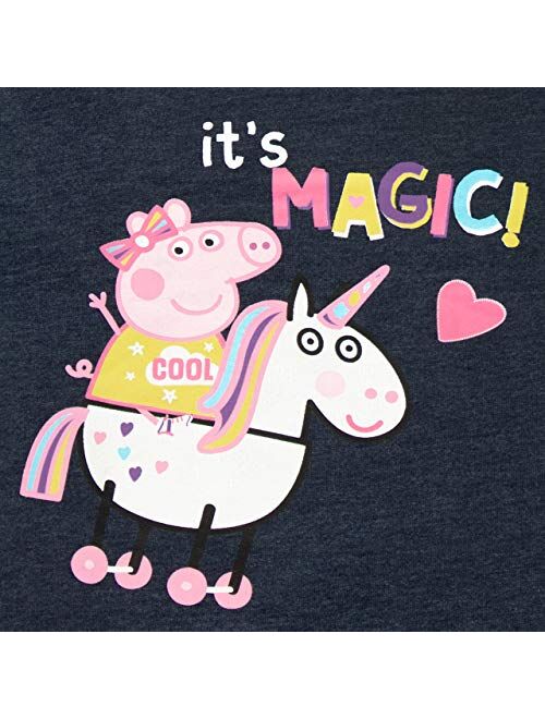 Peppa Pig Girls' Unicorn Pinafore Dress & T-Shirt