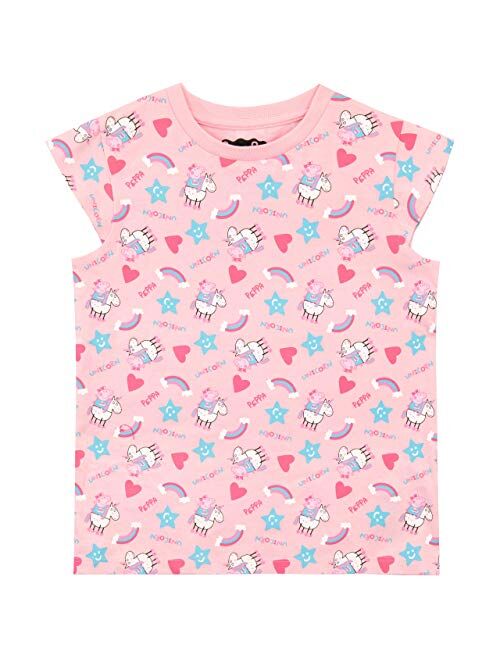 Peppa Pig Girls' Unicorn Pinafore Dress & T-Shirt