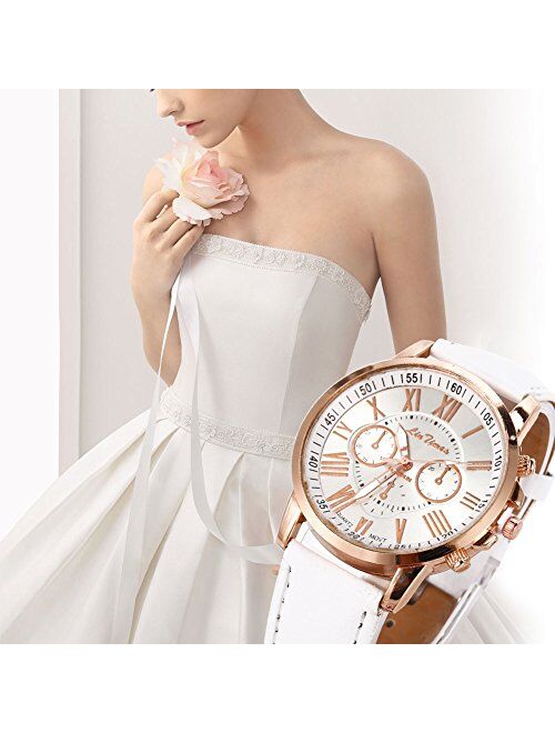 Women's Wholesale 10 Assorted Platinum Watch Fashion Quartz Watch