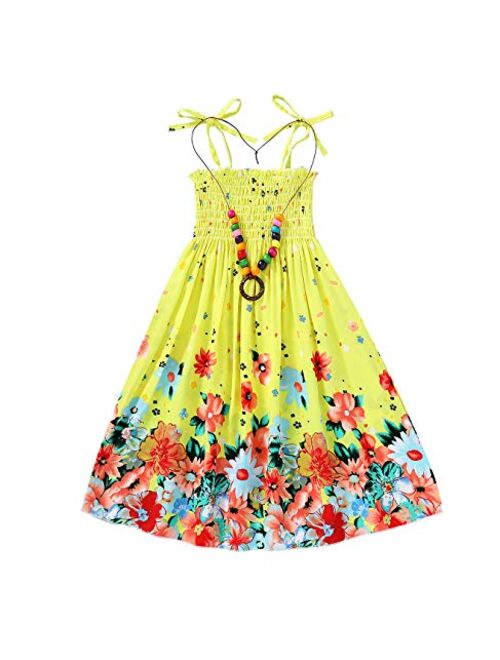 Baby Girls Rainbow Dress Toddler Princess Sleeveless Halter Beach Tutu Sundress