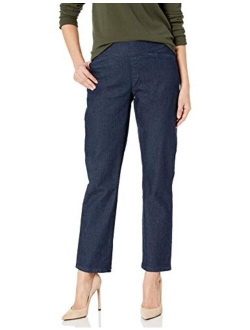 Chic Classic Collection Women's Easy-fit Elastic-Waist Pant