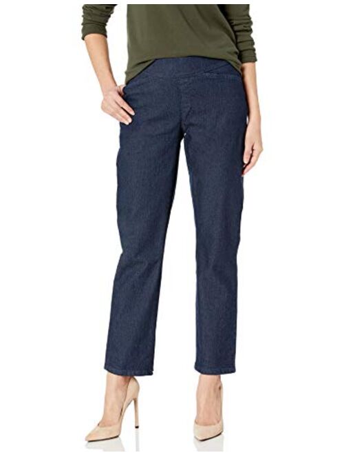 Chic Classic Collection Women's Easy-fit Elastic-Waist Pant