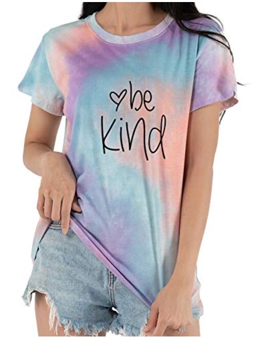 Be Kind T Shirts Women Cute Graphic Blessed Shirt Funny Inspirational Teacher Fall Tees Tops