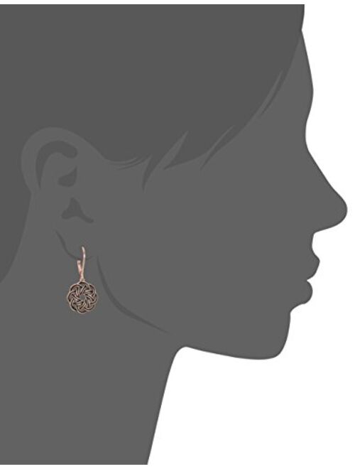 Sterling Silver Celtic Knot Lever-Back Drop Earrings