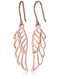 Amazon Collection Sterling Silver Angel Wing Drop Earrings