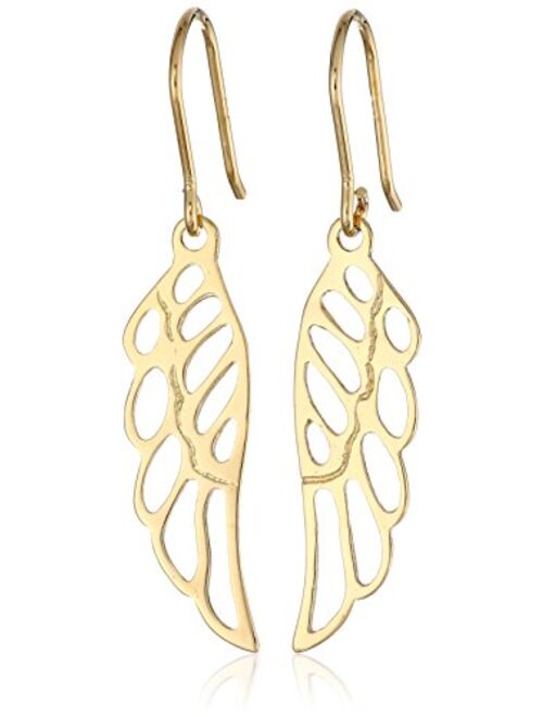 Amazon Collection Sterling Silver Angel Wing Drop Earrings