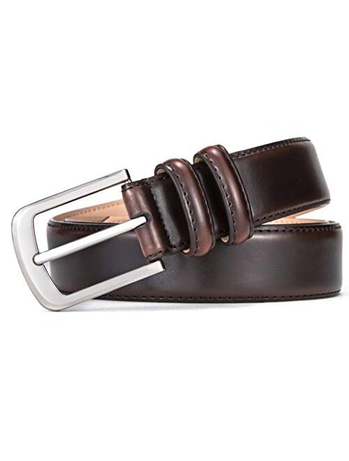 Mens Belt,Bulliant Genuine Leather Belt for Men's Dress Jeans Golf Belt