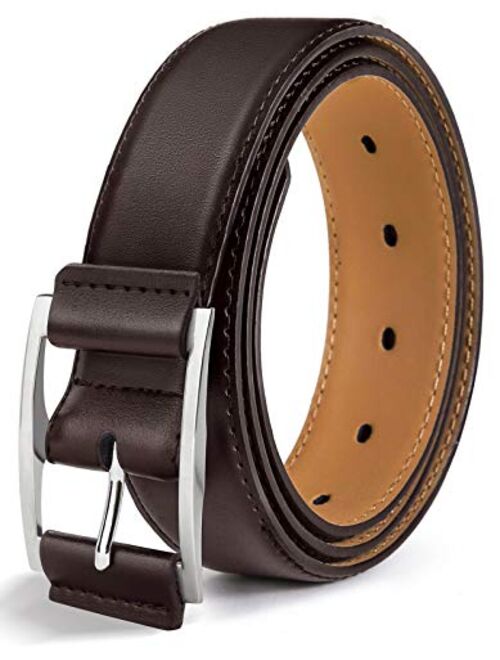 Mens Belt,Bulliant Genuine Leather Belt for Men's Dress Jeans Golf Belt