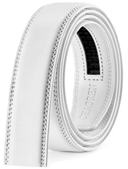 CHAOREN Ratchet Belt Replacement Strap 1 3/8, Leather Belt Strap for 40MM Slide Click Buckle