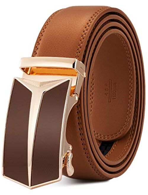 Katusi Men's Belt Genuine Leather Adjustable Kts94