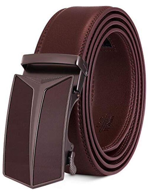 Katusi Men's Belt Genuine Leather Adjustable Kts94