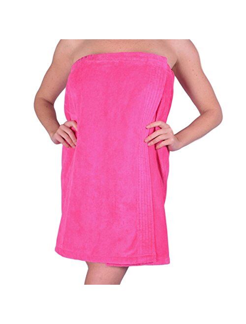 anatolian Women's Body WRAP Towel - 100% Cotton Adjustable Cover Up for Beach Spa Gym Bath Pool