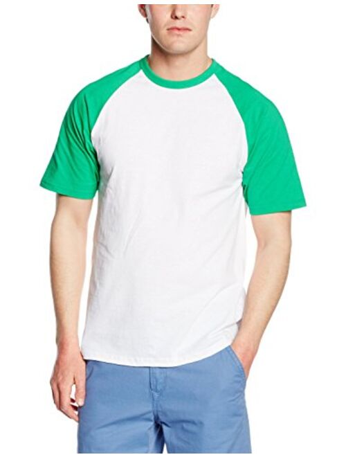 Fruit of the Loom Cotton Colour Block Short sleeve baseball tee