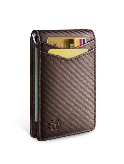 Zitahli Minimalist Slim Bifold Front Pocket Wallet with Money Clip for men,Effective RFID Blocking & Smart Design