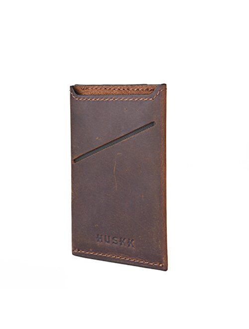 Men Wallet - RFID Minimalist Slim Front Pocket Card Travel Holder Clip