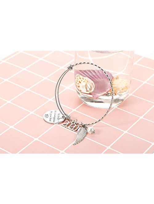 SAM & LORI Inspirational Graduation Gifts Cuff Bracelet Bangle Necklace