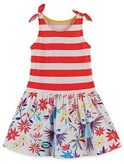 HILEELANG Girl Summer Beach Dress Halter Neck Sleeveless Casual Tank Outfit Sundress 1-12Y