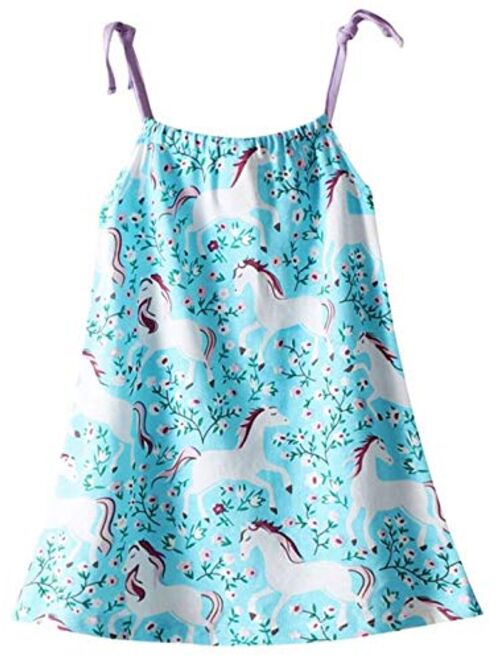 HILEELANG Girl Summer Beach Dress Halter Neck Sleeveless Casual Tank Outfit Sundress 1-12Y