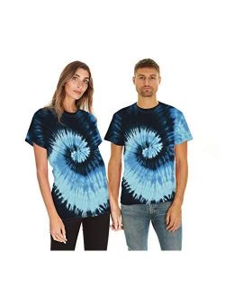 Krazy Tees Tie Dye Style T-Shirts Men Women - Fun, Multi Color Tops