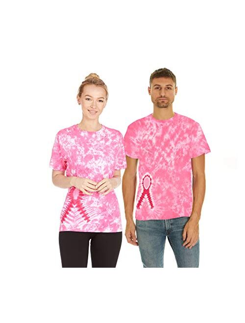 Krazy Tees Tie Dye Style T-Shirts Men Women - Fun, Multi Color Tops