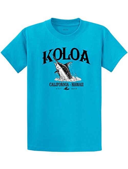 Koloa Surf Custom Graphic Heavyweight Cotton T-Shirts in Regular, Big and Tall