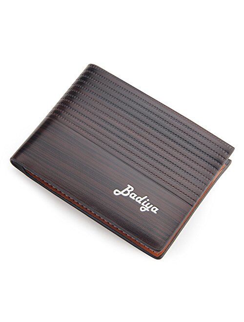 Stylish Men Bifold Wallet with RFID Blocking Slim Minimalist Front Pocket Wallet