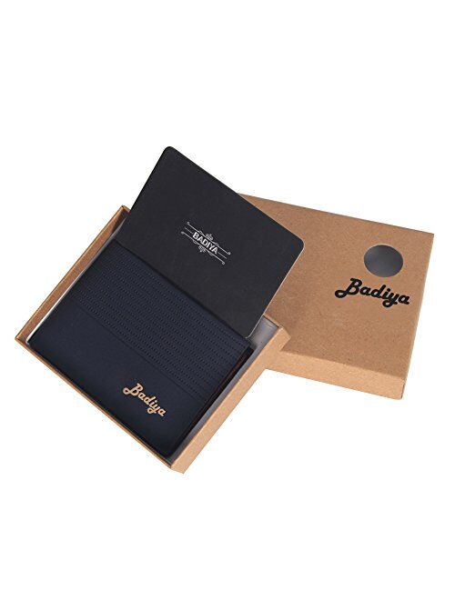 Stylish Men Bifold Wallet with RFID Blocking Slim Minimalist Front Pocket Wallet