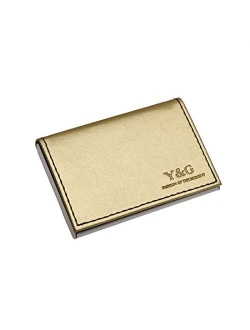 Y&G Men's Fashion Minimalist Leather PU Business Credit ID Card Holder with Magnetic