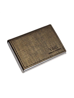 Y&G Men's Fashion Minimalist Leather PU Business Credit ID Card Holder with Magnetic