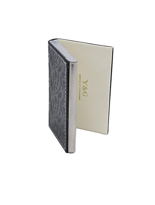 Y&G Men's Fashion Minimalist Leather PU Business Credit ID Card Holder with Magnetic