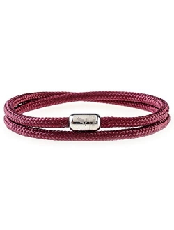 Wind Passion Lightweight Nautical Paracord Sturdy Rope Bracelet with Magnetic Clasp for Men Women