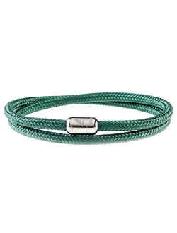 Wind Passion Lightweight Nautical Paracord Sturdy Rope Bracelet with Magnetic Clasp for Men Women