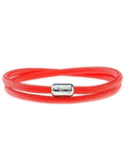 Wind Passion Lightweight Nautical Paracord Sturdy Rope Bracelet with Magnetic Clasp for Men Women