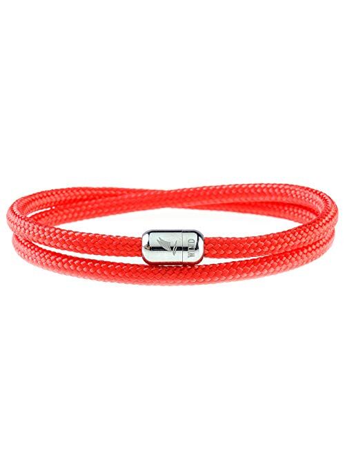 Wind Passion Lightweight Nautical Paracord Sturdy Rope Bracelet with Magnetic Clasp for Men Women