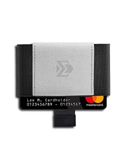 Minimalist Credit Card Holder Wallet - Elastic Front Pocket Slim for Men Women