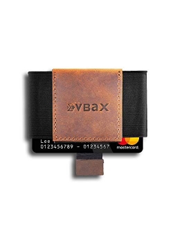 Minimalist Credit Card Holder Wallet - Elastic Front Pocket Slim for Men Women