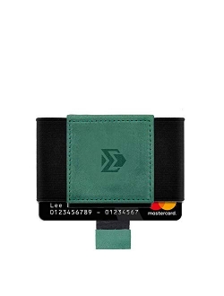 Minimalist Credit Card Holder Wallet - Elastic Front Pocket Slim for Men Women