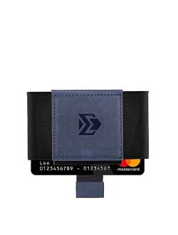 Minimalist Credit Card Holder Wallet - Elastic Front Pocket Slim for Men Women