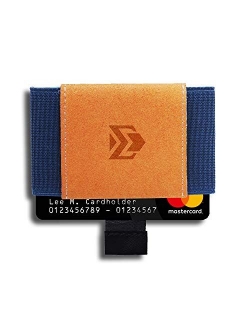 Minimalist Credit Card Holder Wallet - Elastic Front Pocket Slim for Men Women