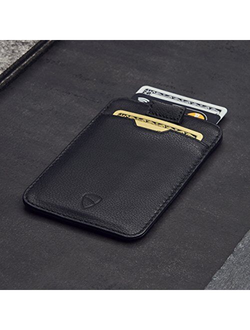 Vaultskin CHELSEA Slim Minimalist Leather Mens Wallet with RFID Blocking, Front Pocket Credit Card Holder