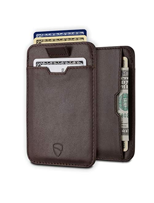 Vaultskin CHELSEA Slim Minimalist Leather Mens Wallet with RFID Blocking, Front Pocket Credit Card Holder